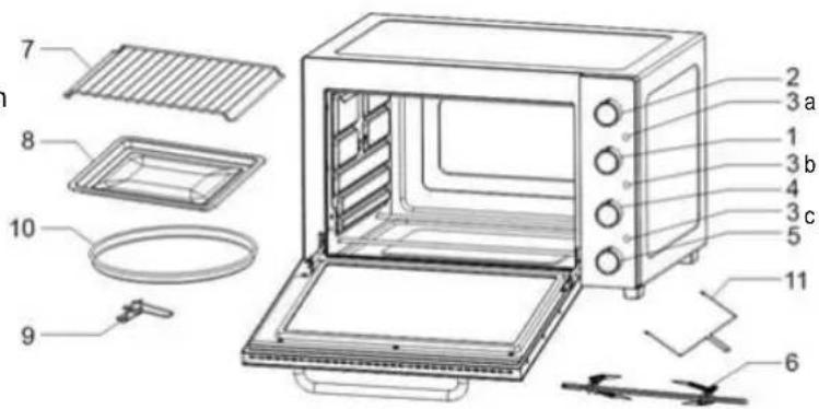Sogo SS-10545 - INSTRUCCIONES DE FUNCIONAMIENTO DEL HORNO - 9