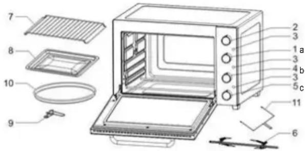 Sogo SS-10545 - Diagrama de peças e nomes: - 1