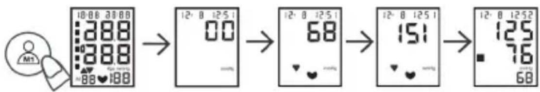 Sogo SS-14070W - Before starting the following steps, set up the wrist cuff to your left hand wrist as previous section of "ATTACHING THE WRIST CUFF" - 1