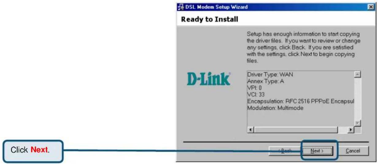 D-LINK DSL-200 - Windows 98SE/ME - 8