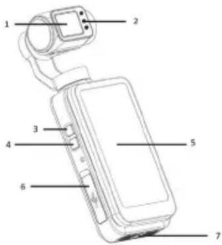 AGFAPHOTO Realimove MC3X - TASTEN UND BEDIENUNG IM ÜBERBLICK - 1