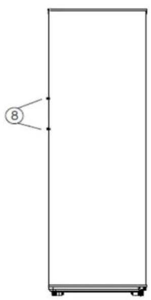 FRIGELUX RA445XE - Installation of handles - 1