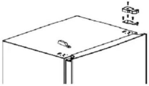 FRIGELUX RA445XE - Istruzioni per l'inversione della porta - 1