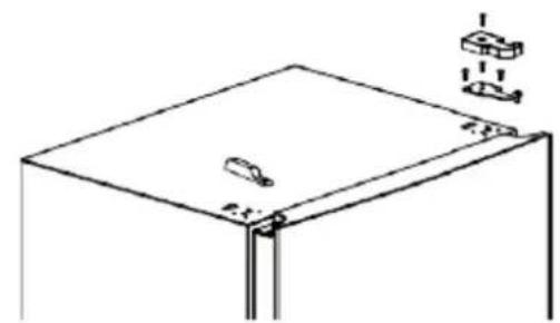 FRIGELUX RA445XE - Cambio de dirección de la puerta. - 1