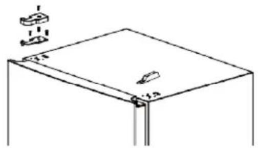 FRIGELUX RA445XE - Door reversal instructions - 10