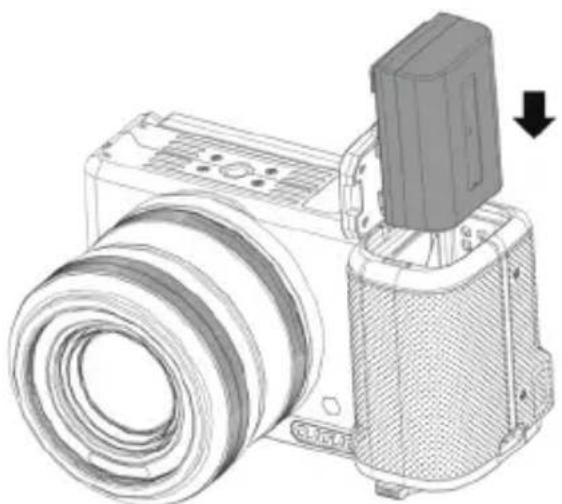AGFAPHOTO Realishot C130 - - Insertion de la batterie - 1