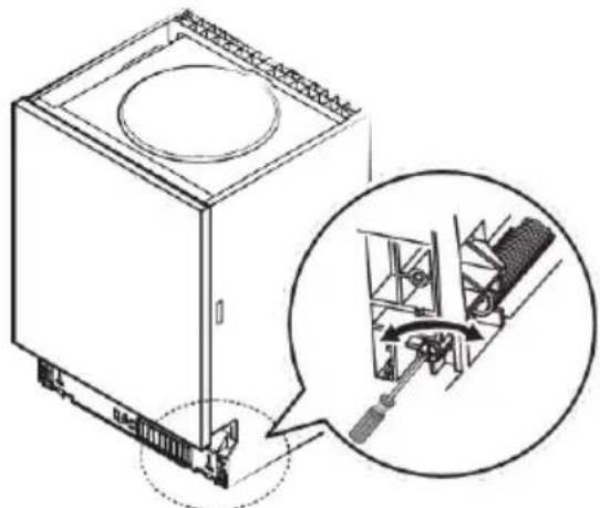 SCHNEIDER SCDW1347D - Paso 3: ajuste de la tensión de los resortes de la puerta - 1