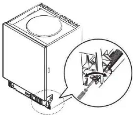 SCHNEIDER SCDW1347D - Schritt 3: Einstellen der Spannung der Türfedern - 1