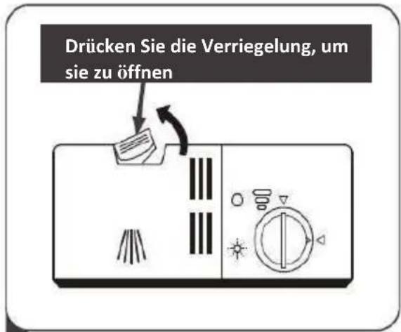 SCHNEIDER SCDW1347D - Füllen Sie den Waschmittelbehälter - 1