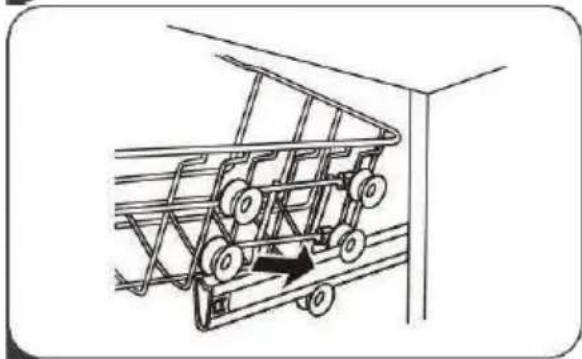 SCHNEIDER SCDW1347D - Einstellen des oberen Korbs - 3