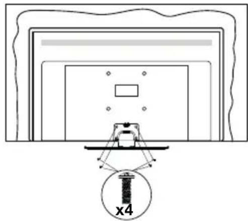 PANASONIC TX-43JX610E - Montaje del pedestal - 3