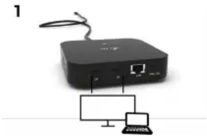 i-TEC C31HUBMETAL2A2C - RACCORDEMENT D'UN MONITEUR DISPLAYPORT - 1