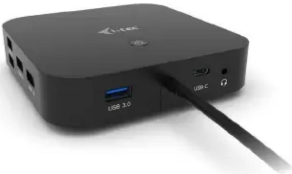 i-TEC C31HUBMETAL2A2C - USB-C Dual Display Docking Station with Power Delivery - 1