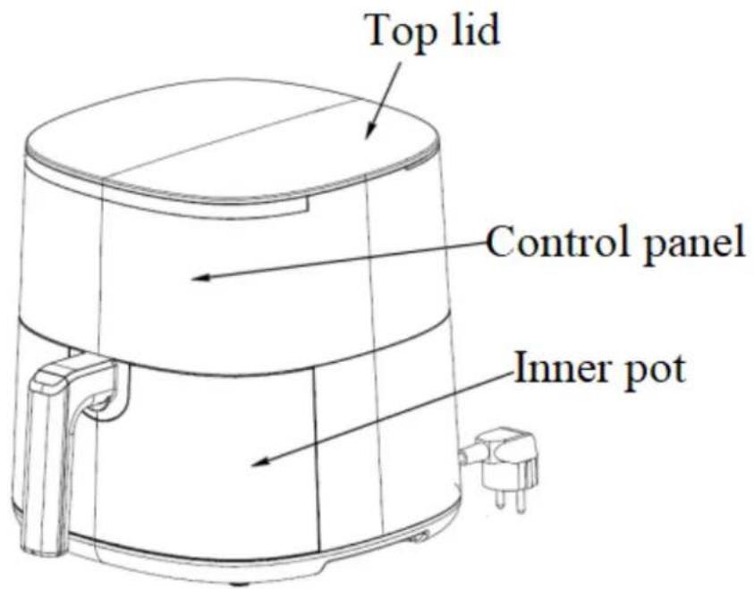 CIARRA Air Fryer CABAF1A - USAGE DOMESTIQUE UNIQUEMENT - 1