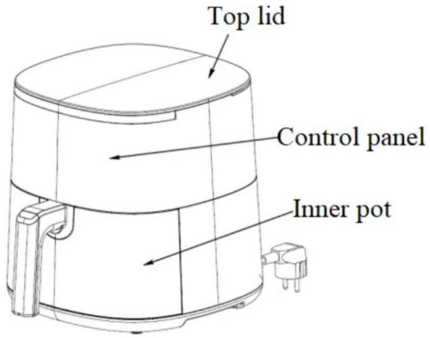 CIARRA Air Fryer CABAF1A - NUR FÜR DEN HAUSGEBRAUCH - 1