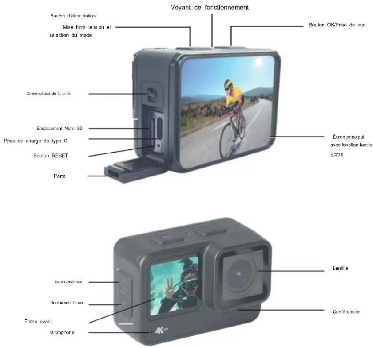 Trevi GO 2600 4K - DESCRIPTION DES COMMANDES ET DES ACCESSOIRES IMPORTANT - 1