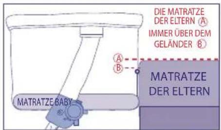 JANE Kombikid - -Die Matratze der Eltern sollte sich immer über der Oberkante des offenen Fensters befinden. - 1