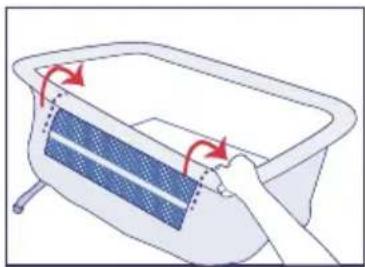 JANE Kombibaby - -The parents' mattress should always be above the top edge of the open window. - 3