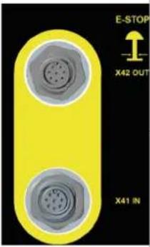 Cleco mPro400GCD - X41, X42 – Emergency Stop (STO) - 1