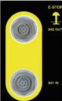 Cleco mPro400GCD - X41, X42 – Arrêt d'urgence (STO) - 1