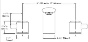 TOTO Upton TB630DD - ROUGH-IN DIMENSIONS / DIMENSIONES PRELIMINARES / DIMENSIONS BRUTES - 1