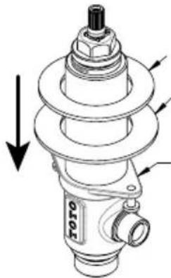 TOTO Vivian TL220DDH12 - PROCÉDURE D'INSTALLATION- Valves - 1