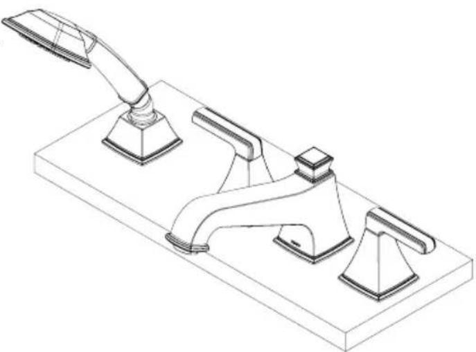 TOTO Connelly TB221S - INSTALLATION PROCEDURE - Handshower - 3