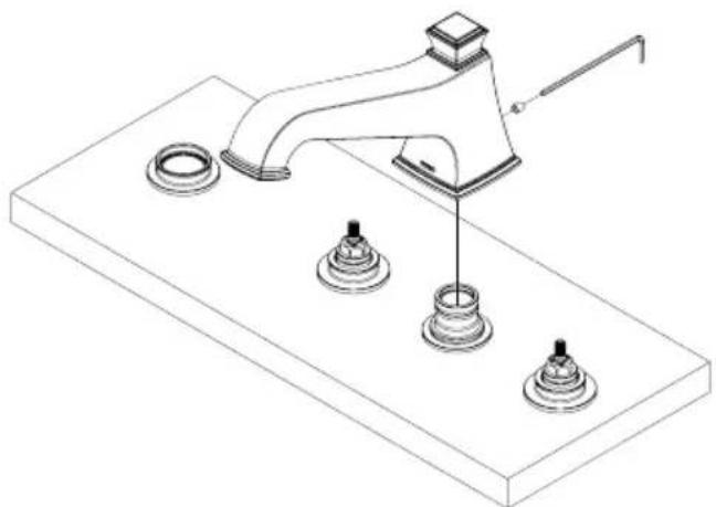 TOTO Connelly TB221S - INSTALLATION PROCEDURE - Spout - 1