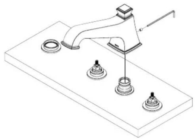 TOTO Connelly TB221S - PROCÉDURE D'INSTALLATION - Robinet - 1