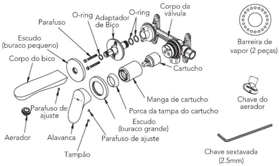 TOTO TLG01311U - PEÇAS INCLUÍDAS - 1