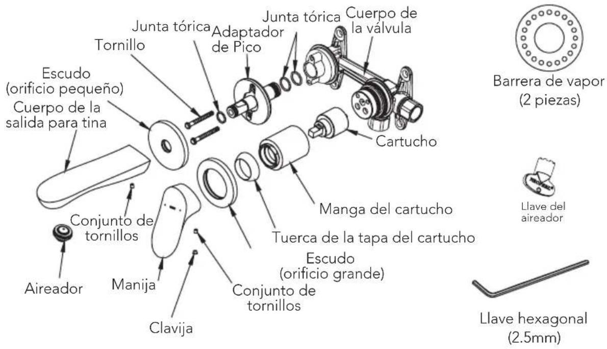TOTO TLG01311U - PIEZAS INCLUIDAS - 1