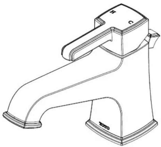 TOTO Connelly TL221SD12 - Robinet Mitigeur Monocommande de Lavabo - 1