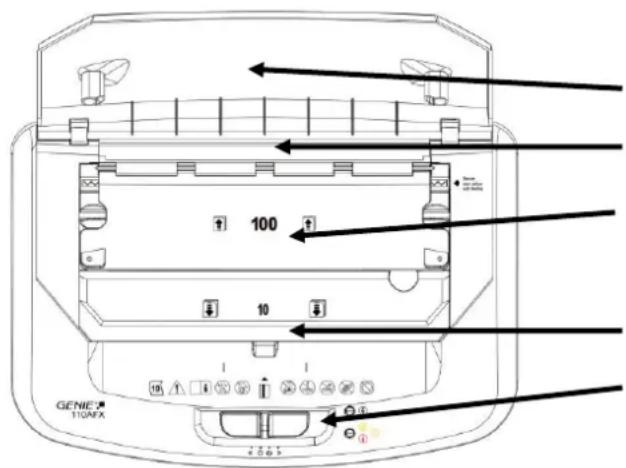 Genie 110 AFX - Den Aktenvernichter in Betrieb nehmen: - 6