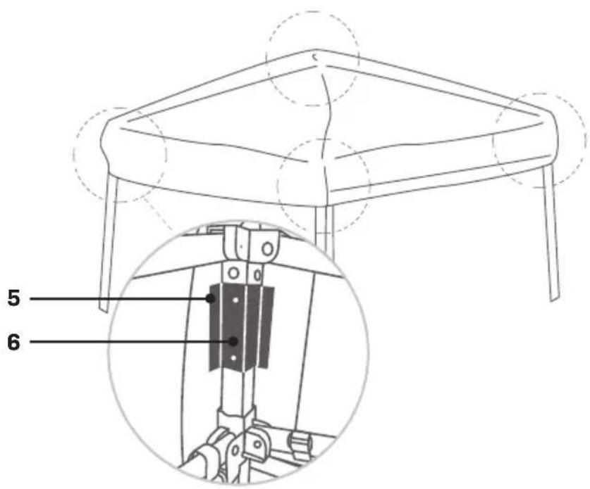 Vonroc PT810AA - PARTY TENT 300X300CM - 2
