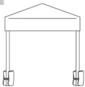 Vonroc PT810AA - PARTY TENT 300X300CM - 16