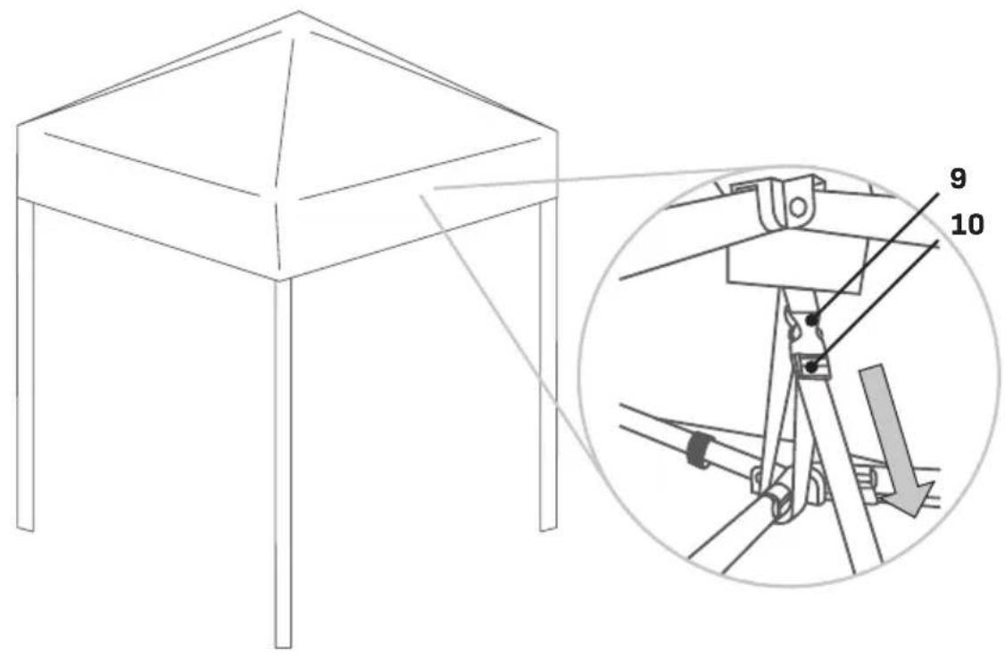 Vonroc PT809AA - PARTY TENT 300X300CM - 7