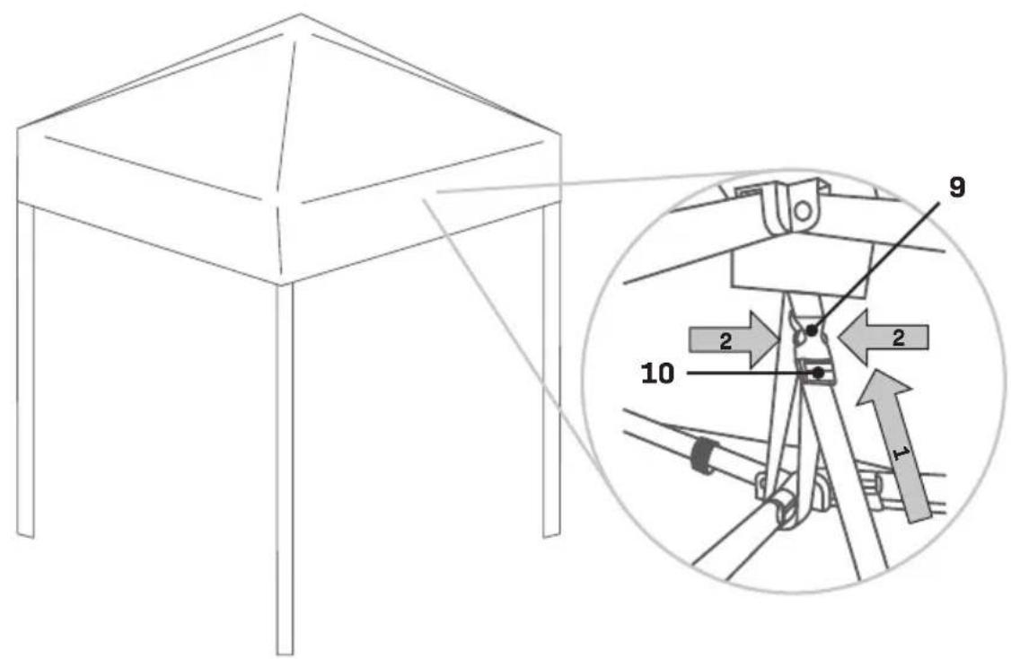 Vonroc PT807AA - PARTY TENT 300X300CM - 8