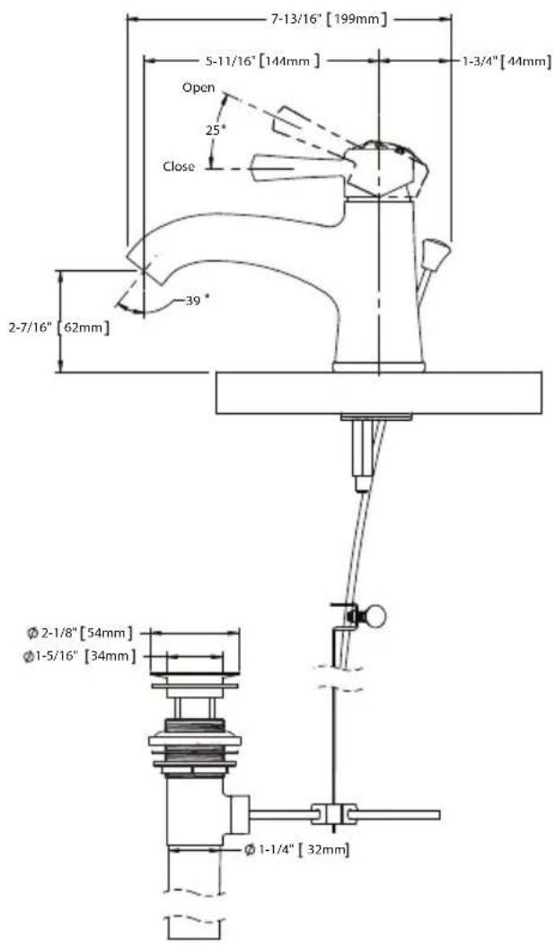 TOTO Silas TL210SD12 - ROUGH-IN DIMENSIONS / DIMENSIONES PRELIMINARES / DIMENSIONS BRUTES - 3