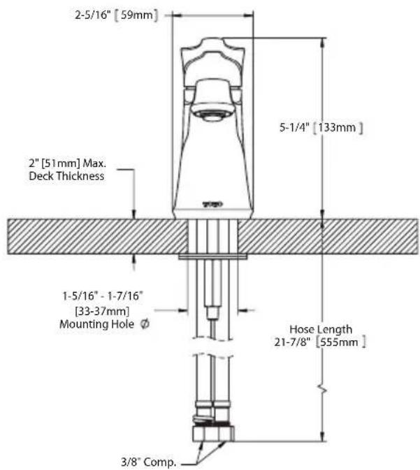 TOTO Silas TL210SD12 - ROUGH-IN DIMENSIONS / DIMENSIONES PRELIMINARES / DIMENSIONS BRUTES - 2