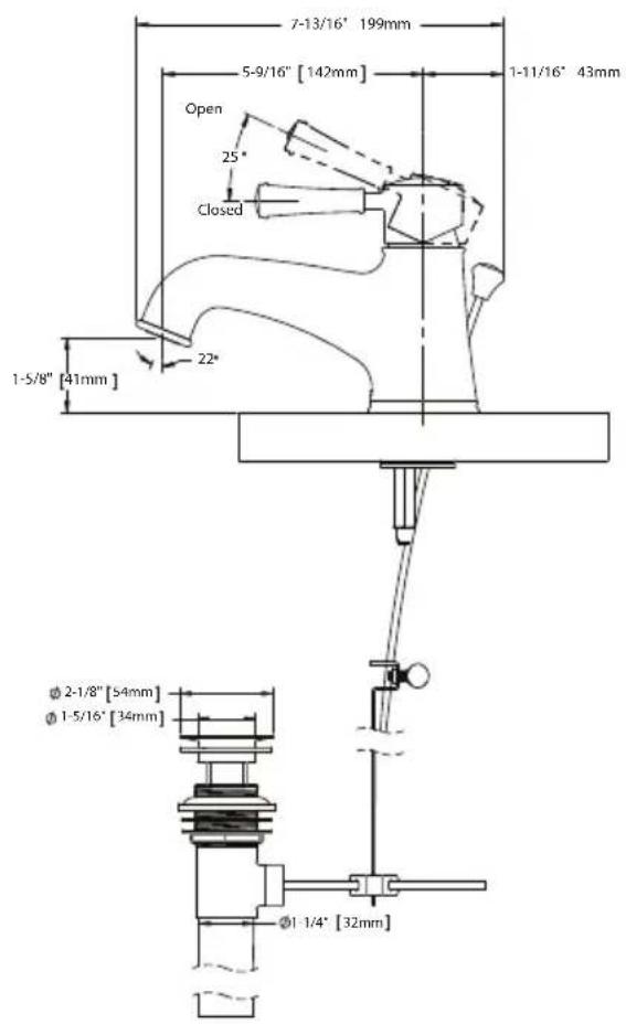 TOTO Silas TL210SD12 - ROUGH-IN DIMENSIONS / DIMENSIONES PRELIMINARES / DIMENSIONS BRUTES - 3