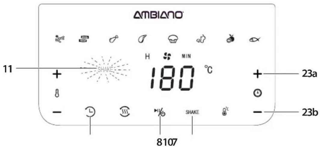 Ambiano GT-AF-17 - SHAKE-functie - 2