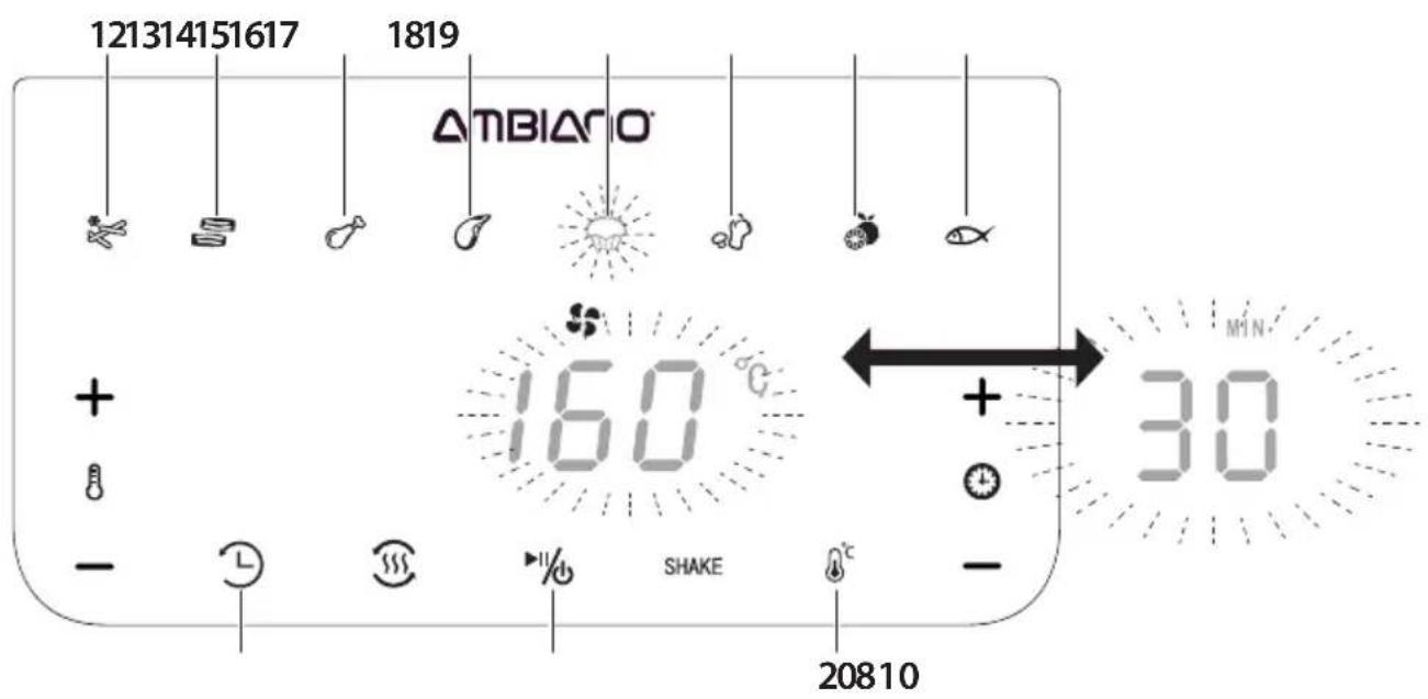 Ambiano GT-AF-17 - niet bij het bereiden van bederfelijke levensmiddelen (bijv. vlees of vis). - 3