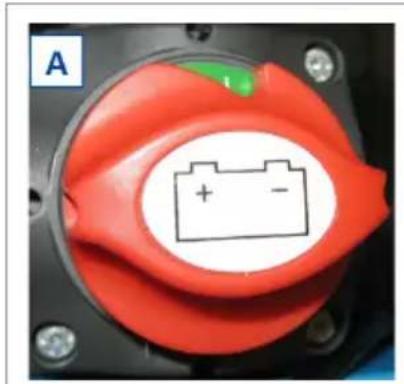 Vermeiren Sigma 230 - Ruotare l'interruttore rosso delle batterie - 1
