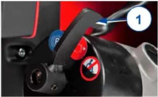 Vermeiren Sigma 230 - De vrijloophendel bedienen: - 3