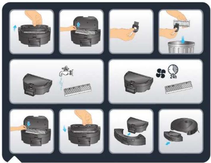 ROWENTA X-Plorer Serie 65+ RR8L85 - De robot en bijbehorende accessoires onderhouden - 1