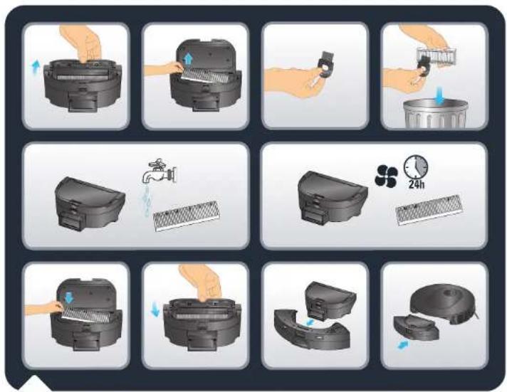 ROWENTA X-Plorer Serie 65+ RR8L85 - Mantenimiento del robot y sus accesorios - 1