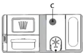 INDESIT IN2ID10CS80 - REMLIR LE DISTRIBUTEUR DE LIQUIDE DE RINÇAGE - 1