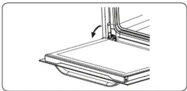 VESTEL VEB24076 - De ovendeur verwijderen - 1
