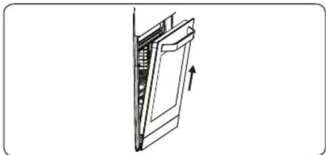 VESTEL VEB24076 - De ovendeur verwijderen - 3