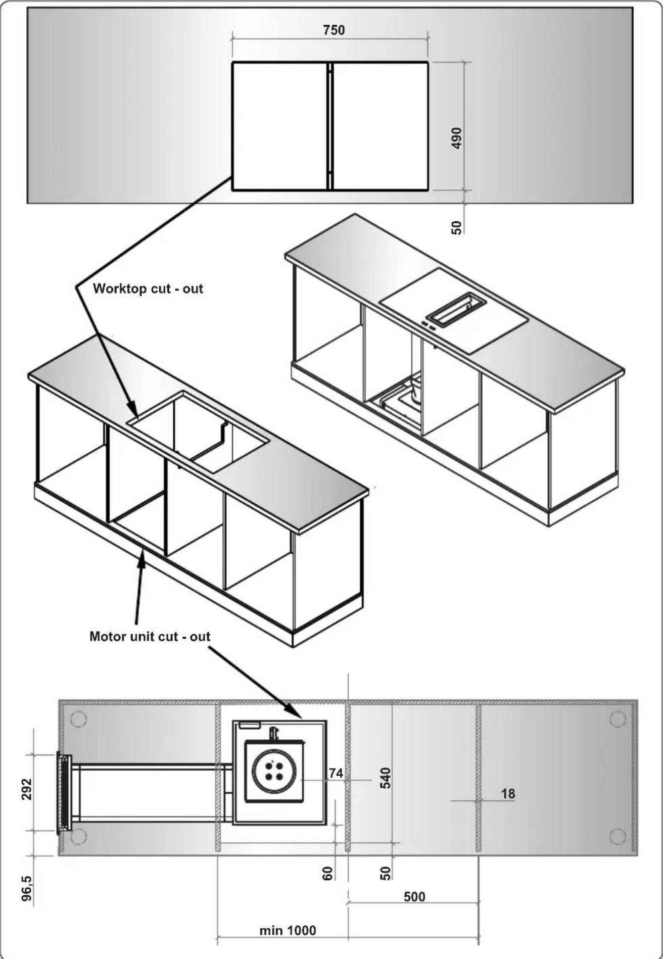 VESTEL VEA36016 - INSTALLATION DIMENSIONS - 7